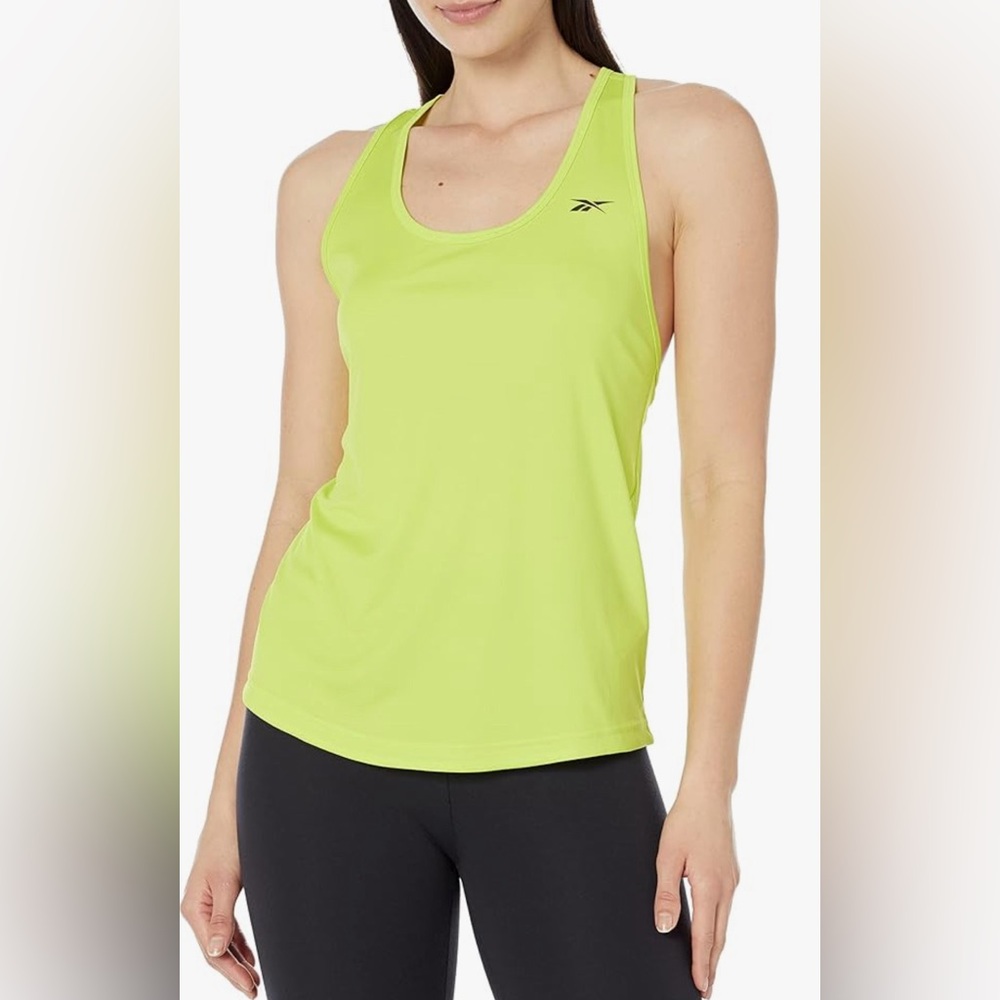 Reebok Neon Green Racerback Athletic Tank Top Women’s Size M NWT Activewear - Picture 6 of 6